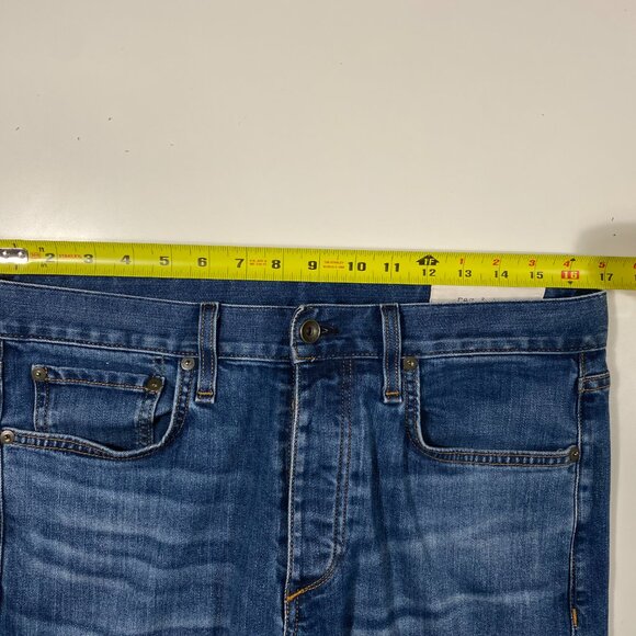 Rag & Bone Fit 2 Slim Fit "Throop" Button Fly Jeans Made in USA men's size 33x31 - Picture 10 of 12
